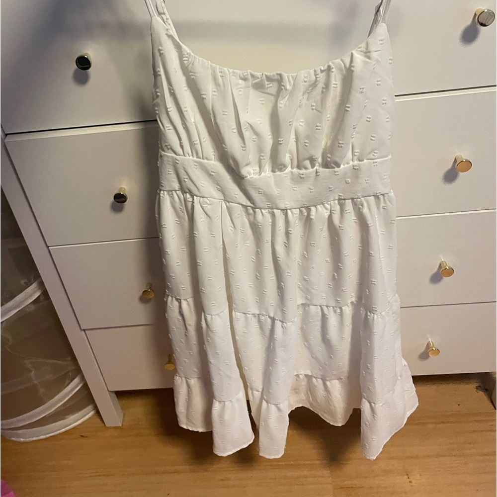 White Dotted Dress